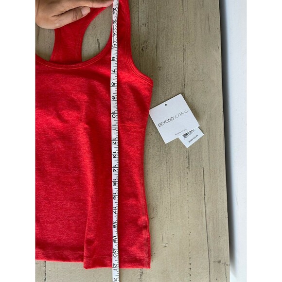 NWT Beyond Yoga Spacedye Step Up Racerback Tank Red Flower Women’s Size S $70 - Picture 8 of 8